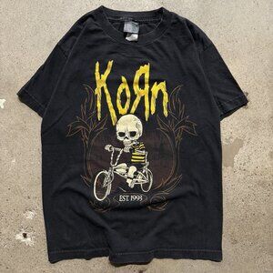 Giant Tag Korn Kid T-Shirt Est 1993 Metal Band Medium Black Vintage Retro